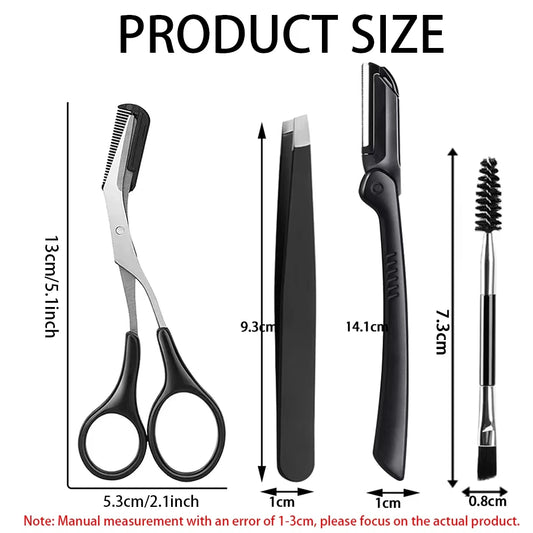 Augenbrauenrasierer mit Zubehör