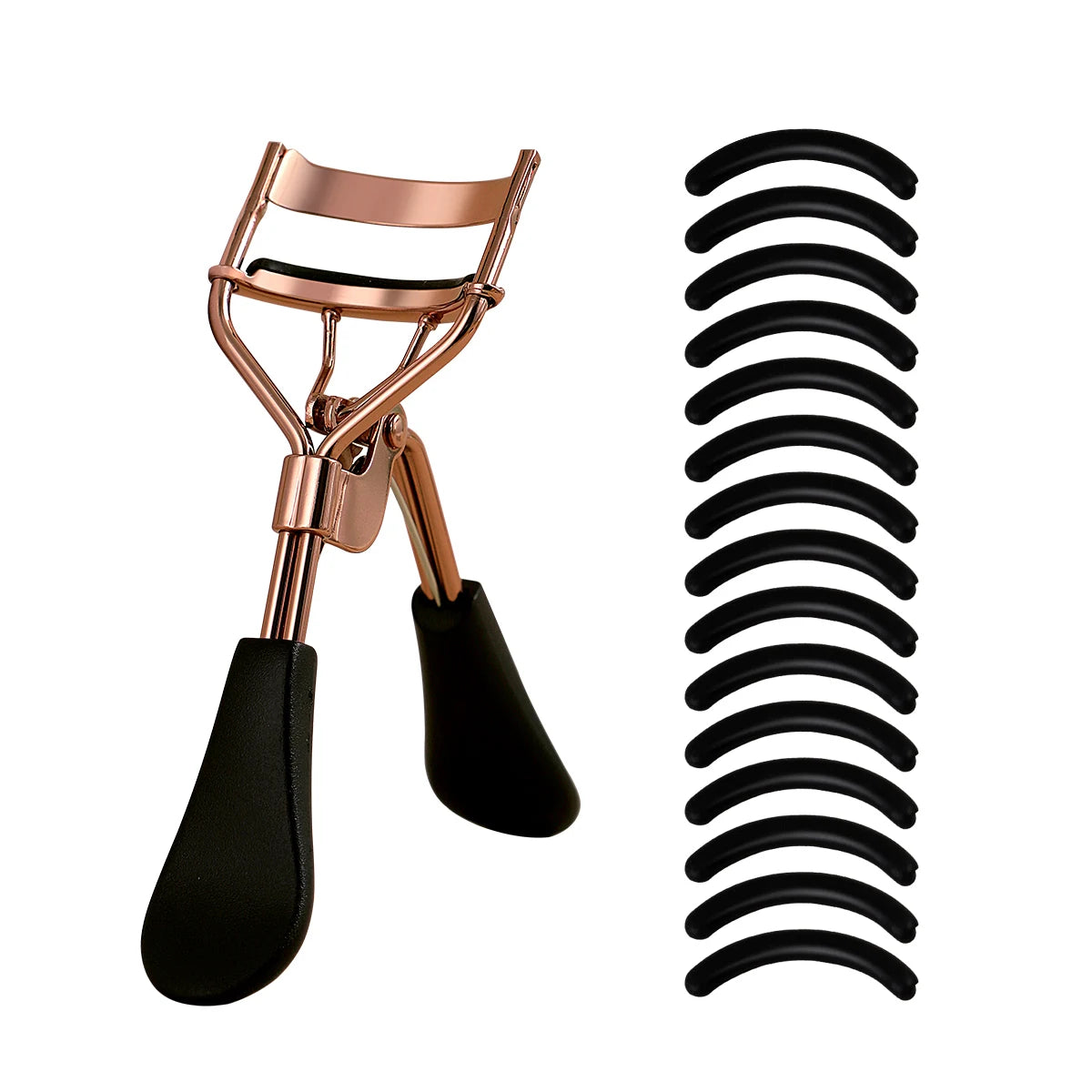 Wimpernzange mit 15 Silikon Aufsätze